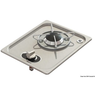 Plaque cuisson inox encastrer 323x263 mm | EAN 8033137200977 Ref 50.102.43