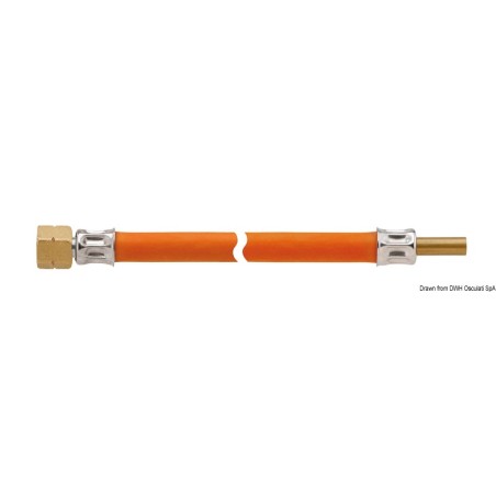 Tuyau fileté 1/4 RST 8 x 800 mm | EAN 8033137152313 Ref 50.013.26