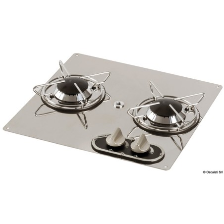 Plaque de cuisson 2 feux 380 x 360 mm | EAN 8033137198052 Ref 50.103.42