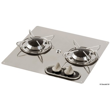 Plaque de cuisson 2 feux 380 x 360 mm | EAN 8033137198052 Ref 50.103.42