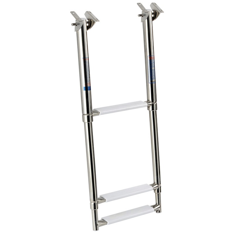 
Echelle télescop. sous plateforme AISI316 3 marche 
