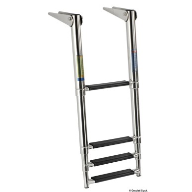 Echelle télescop. standard AISI316 noir 4 marches  Ref 49.541.54