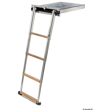 Echelle escamotable teck Top Line 4 marches | EAN 8033137151958 Ref 49.550.04