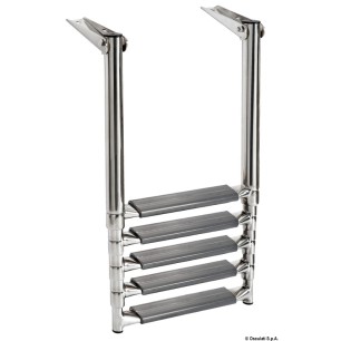 Echelle télescop.plate-forme tubes ovals 5 marches | EAN 8033137152092 Ref 49.555.05