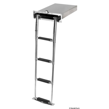 Echelle escamotable AISI316 4 marches larges | EAN 8033137152061 Ref 49.554.04