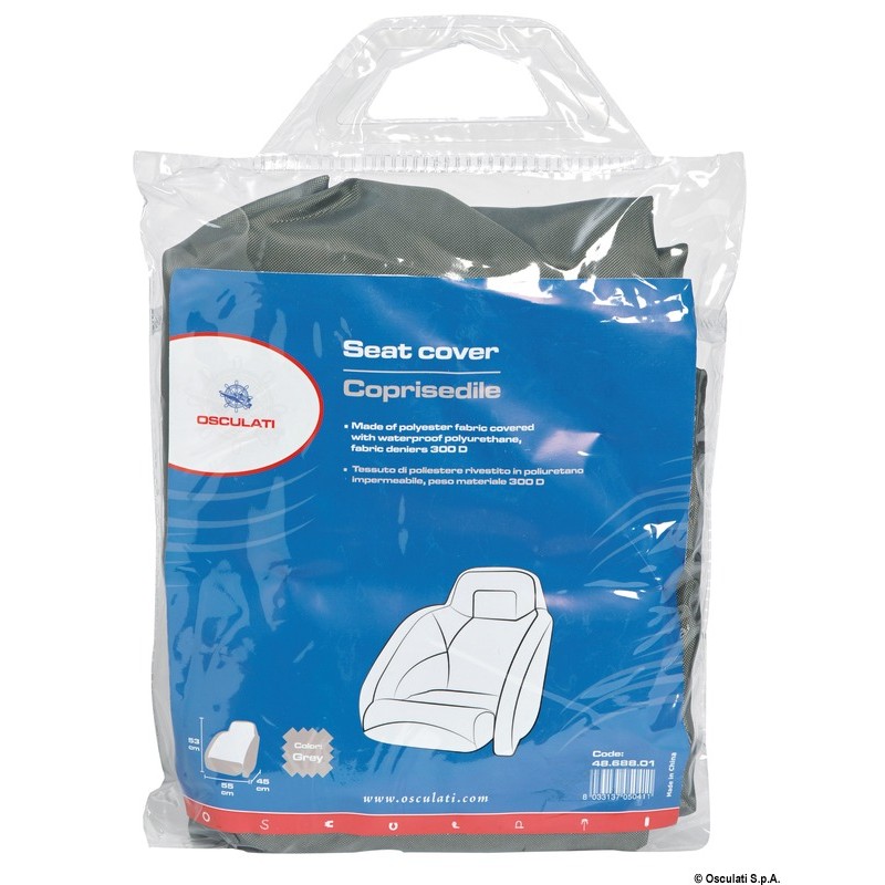 
Couvre-siège biplace en tissu 53x90x89cm gris 300D 
