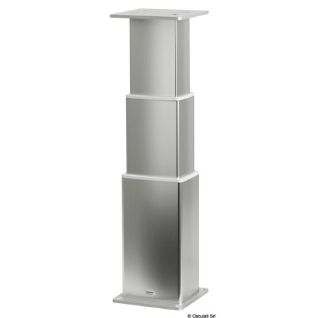Pied table rectang. aluminium anodisé 3 stades 24V | EAN 8033137192869 Ref 48.739.24