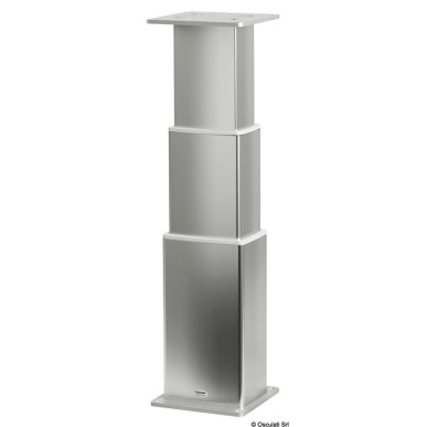 Pied table rectang. aluminium anodisé 3 stades 24V | EAN 8033137192869 Ref 48.739.24