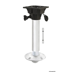 Support de siège Waverider + amortisseur, tête pivotante+ base aluminium encastrée Ref 48.707.40