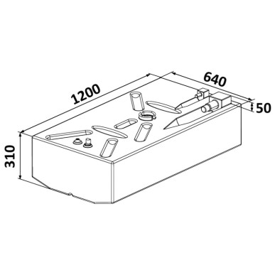 Réservoir 198 litres | EAN 8033137156922 Ref 52.035.06
