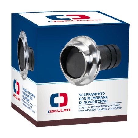 Sortie échappement technopolymère+ inox 60mm | EAN 8033137064524 Ref 51.386.04
