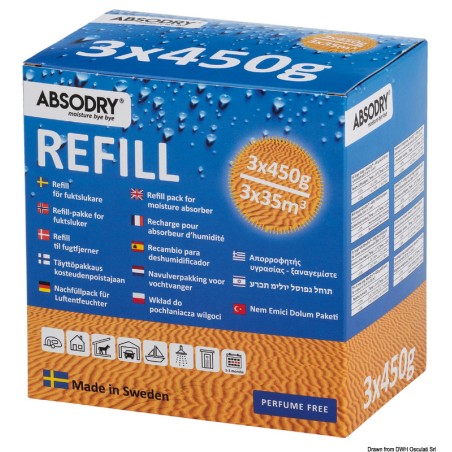 Recharges ABSODRY 3 x 450 gr | EAN 8033137217234 Ref 52.153.04