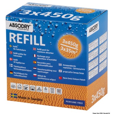Recharges ABSODRY 3 x 450 gr | EAN 8033137217234 Ref 52.153.04