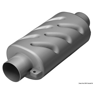 Pot d'échappement horizontale 45 mm | EAN 8033137156175 Ref 51.376.02