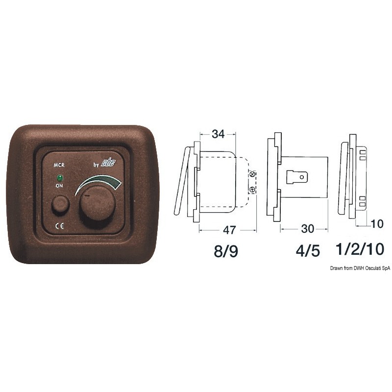 
Kit pour montage simple marron 
