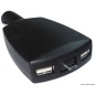 
Double USB + micro USB rétractable 
