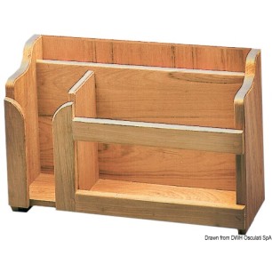 Range-assiettes teck 395x152x282 mm | EAN 8033137173875 Ref 71.602.05