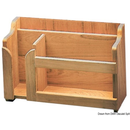 Range-assiettes teck 395x152x282 mm | EAN 8033137173875 Ref 71.602.05