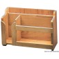 
Range-assiettes teck 395x152x282 mm 
