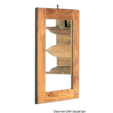 Miroir p. toilettes teck 275x375 mm | EAN 8033137174087 Ref 71.605.74