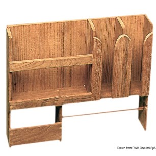Range-assiettes teck 490x106x425 mm | EAN 8033137173844 Ref 71.602.01