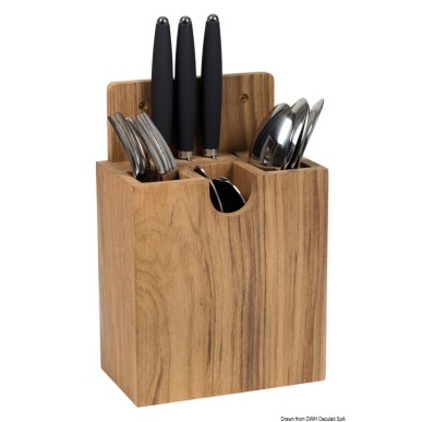 Porte-couverts teck ARC 150x210x80 mm | EAN 8033137173936 Ref 71.602.15
