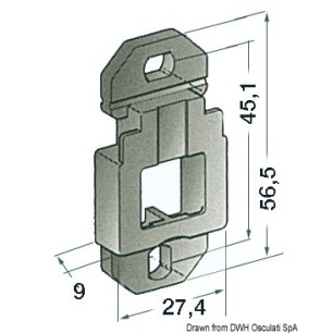 Base de support au mur| EAN 8033137085918 Ref 14.116.01