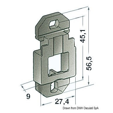 Base de support au mur| EAN 8033137085918 Ref 14.116.01