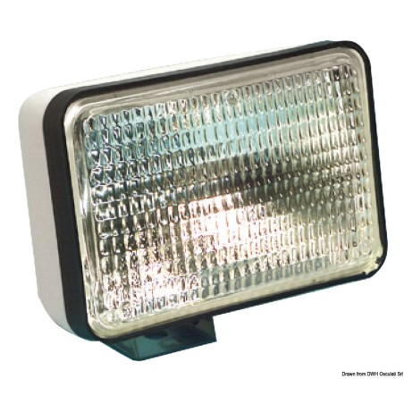 Projecteur imperméable + ampoule halogène étanche Sealed Beam| EAN 8033137000737 Ref 13.309.05