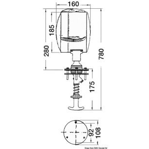 Projecteur orientable de l’intérieur DHR| EAN 8033137084034 Ref 13.342.24