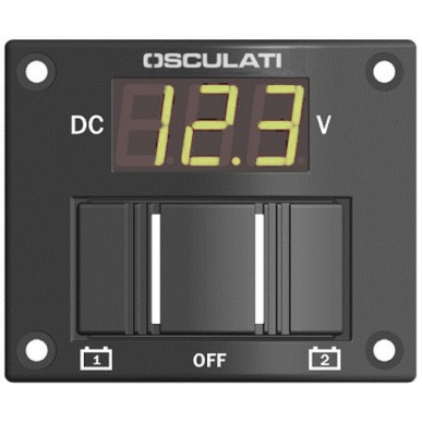 Panneau - test 2 batteries activable par interrupteur| EAN 8033137085802 Ref 14.100.05