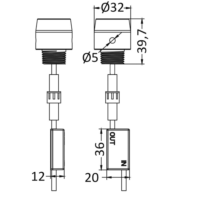 
Projecteur sous-marin LED 12/24 V bleu 
