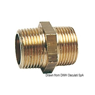 Niples doubles laiton| EAN 8033137099014 Ref 17.225.02