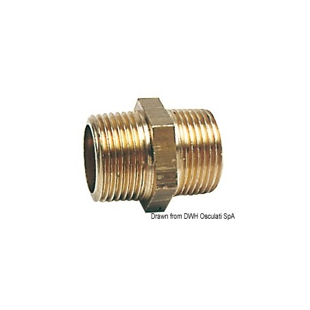 Niples doubles laiton| EAN 8033137099007 Ref 17.225.01