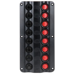 Tableau électrique Wave Design + interrupteurs bascule LED| EAN 8033137043062 Ref 14.104.03