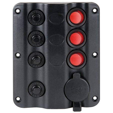 Tableau électrique Wave Design + interrupteurs bascule LED| EAN 8033137043079 Ref 14.104.04