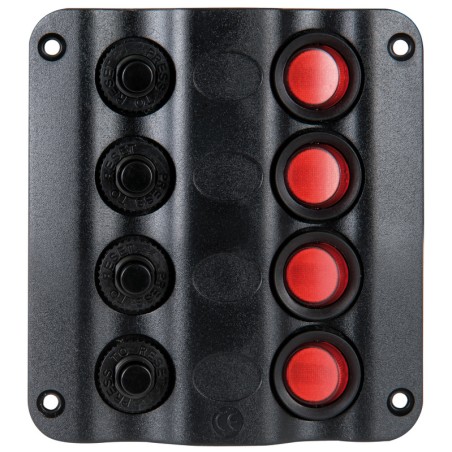 Tableau électrique Wave Design + interrupteurs bascule LED| EAN 8033137035418 Ref 14.104.01