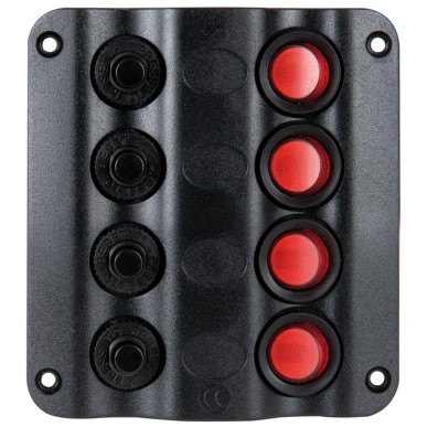 Tableau électrique Wave Design + interrupteurs bascule LED| EAN 8033137035418 Ref 14.104.01
