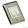 
Interrupteur basculant simple inox poli 
