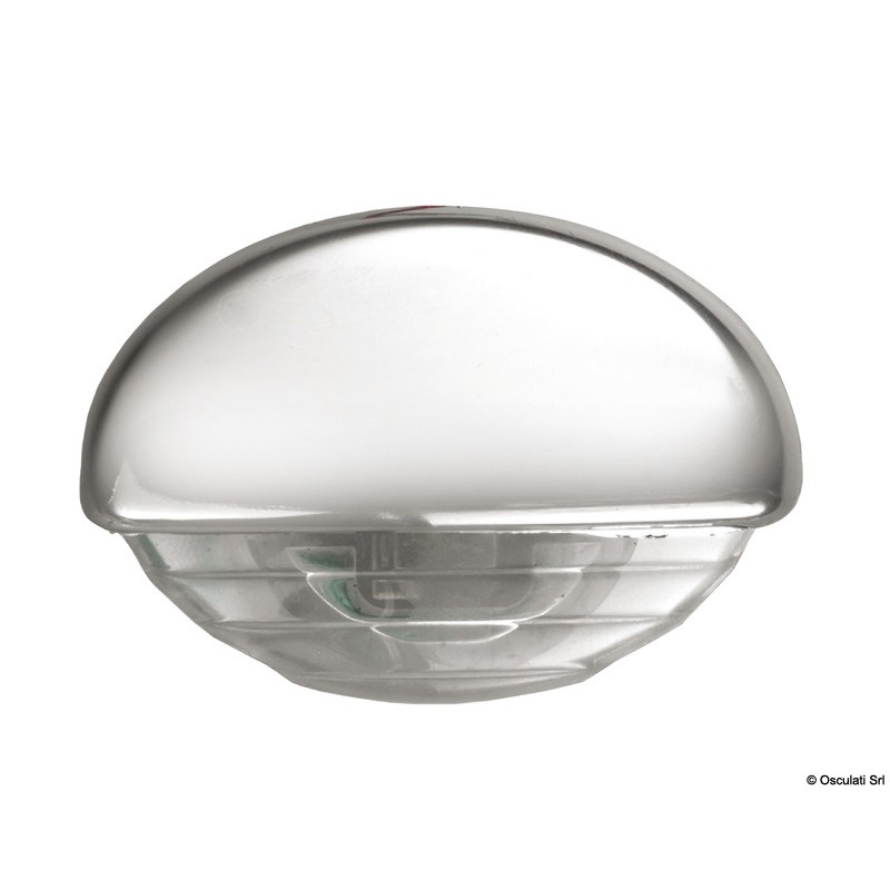 
Lumière de courtoisie LED encastrement chromée/bleu 
