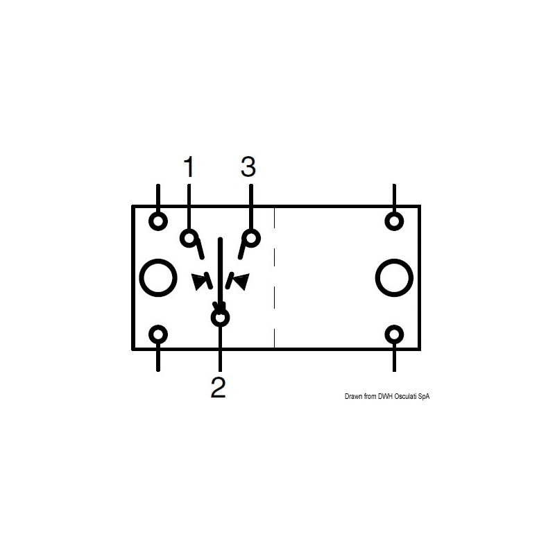 
Interrupteur (ON)-OFF-(ON) 2 ampoules blanches 12V 
