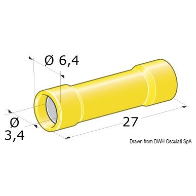 Fiches mâle + jonctions femelles pré-isolées| EAN 8033137204500 Ref 14.186.83