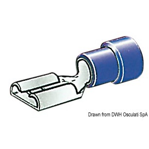 Cosses faston pré-isolées 4,7 mm, 6,3 mm+ 9,5 mm| EAN 8033137086625 Ref 14.185.50