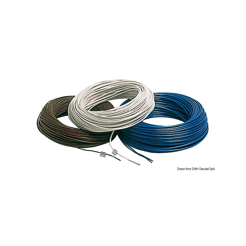 
Câble en cuivre bleu 4 mm² 100 m 
