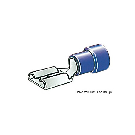 Cosses faston pré-isolées 4,7 mm, 6,3 mm+ 9,5 mm| EAN 8033137086601 Ref 14.185.45