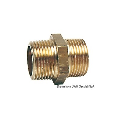 Niples doubles laiton| EAN 8033137099083 Ref 17.225.09