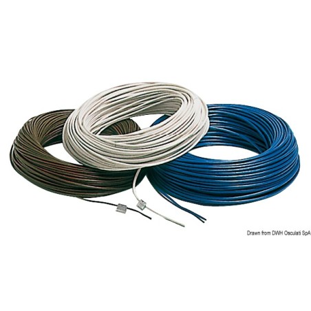 Câble électrique marin cuivre revêtu PVC super isolant| EAN 8033137086298 Ref 14.150.25BL