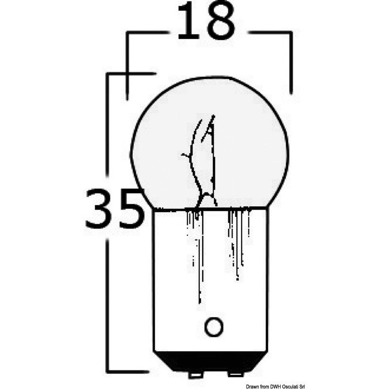
Ampoule bipolaire 12 V 10 W 
