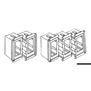 Cadre interrupteurs CARLING SWITCH| EAN 8033137088360 Ref 14.197.01