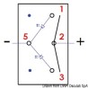 
Interrupteur bascule Marina R ON-OFF-ON 2 circuits 
